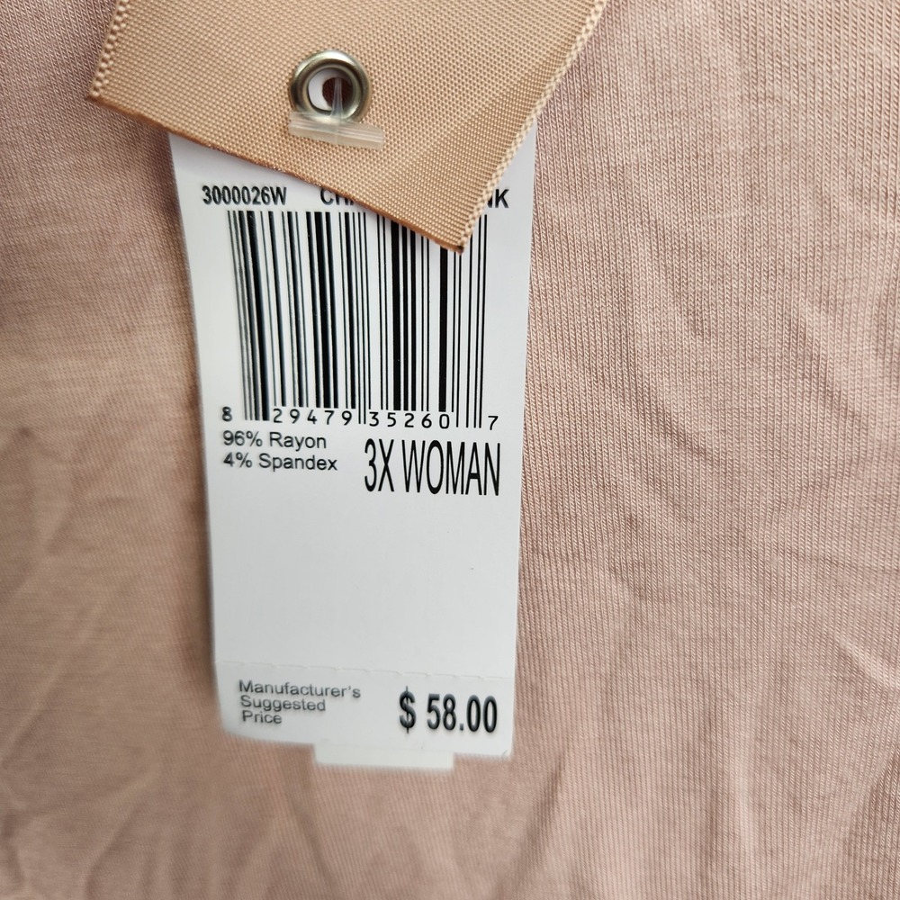 Philosophy Shirt Womens 3X Pink Lightweight Stretch Pullover Soft Casual Top New - Picture 9 of 9